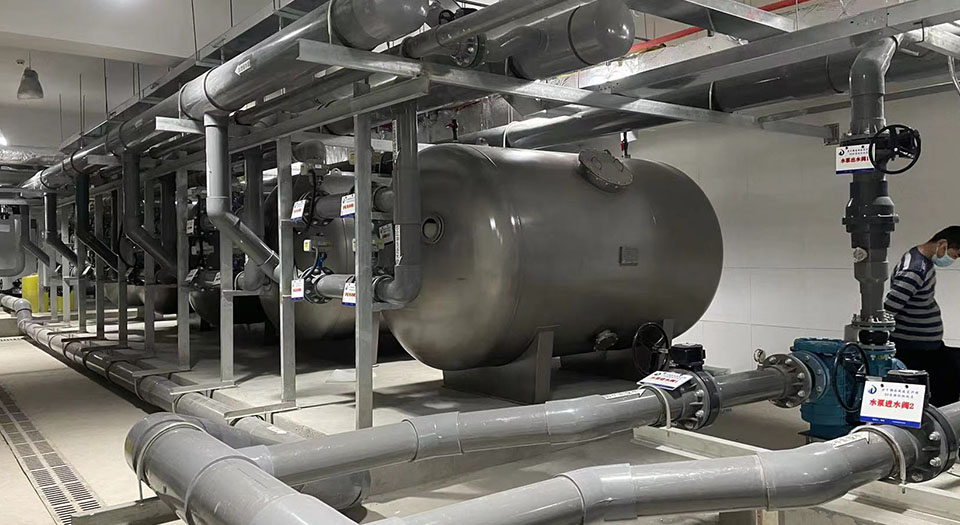 卧式过滤砂缸 卧式过滤砂缸